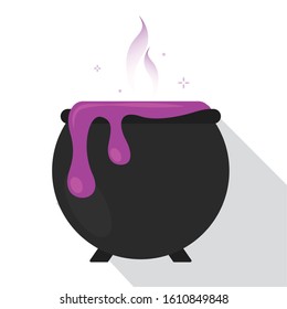 Halloween witch cauldron. Halloween season - VEctor illustration design