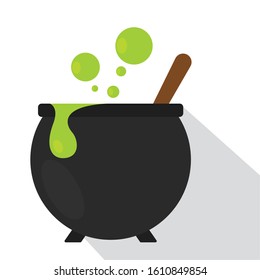 Halloween witch cauldron. Halloween season - VEctor illustration design