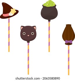 Halloween Witch Chocolate Cake Pops