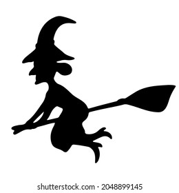 Halloween witch doodle icon simple vector doodle icon