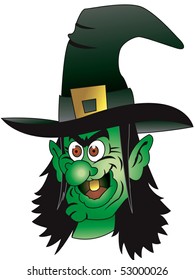 Halloween witch face