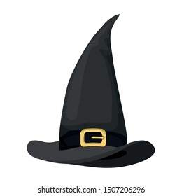 halloween witch hat accessory icon
