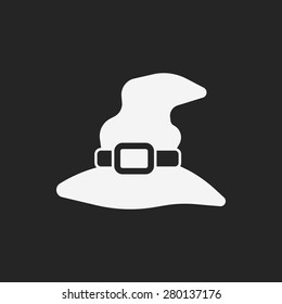 halloween witch hat icon