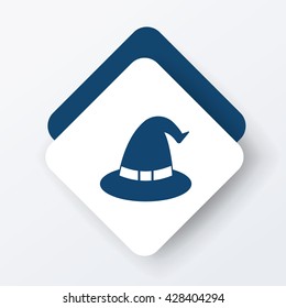 halloween witch hat icon