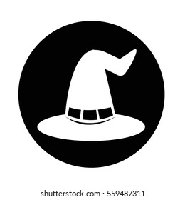 halloween witch hat icon