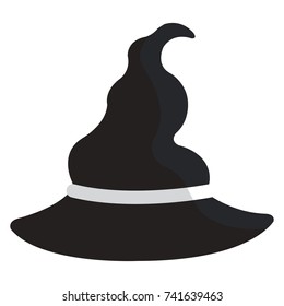 halloween witch hat icon