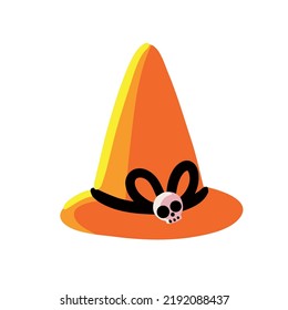 halloween witch hat icon isolated