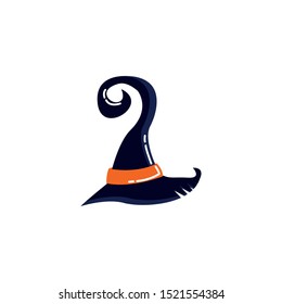 halloween witch hat isolated icon vector illustration design