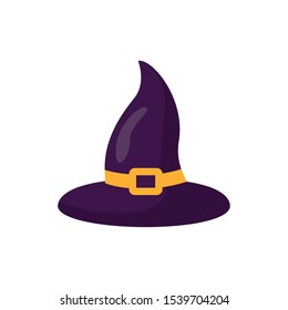 halloween witch hat isolated icon vector illustration design