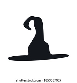 halloween witch hat isolated icon vector illustration design