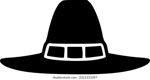 halloween witch hat line icon, outline and filled vector sign, linear sign, symbol, vector, art