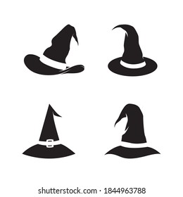 halloween witch hat. Vector illustration