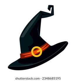 halloween witch hat vector illustration