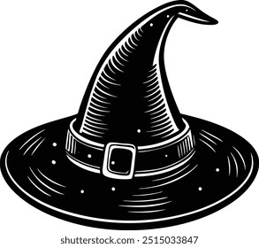 Halloween Witch Hat Vector Illustration