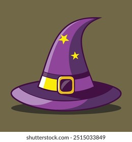 Halloween Witch Hat Vector Illustration