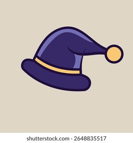 halloween witch hat vector illustration