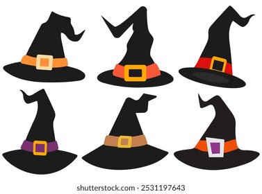 Halloween witch hats icon isolated on white background.