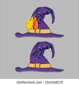 Halloween Witch Hats Royalty Vector Art, Icon Or T shirt Design