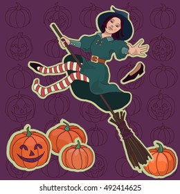 Halloween Witch Illustration