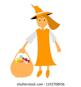 Halloween witch illustration clipart vector halloween vector witch hat color graphics design Halloween set EPS halloween EPS children book special fun children vector girl witch children illustration