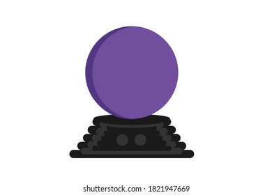 Halloween Witch Magic Globe Illustration