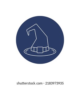 Icono de sombrero mágico de bruja de Halloween
