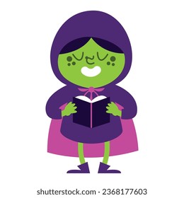 halloween witch smiling vector isolated