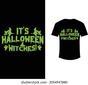 its halloween witch t shirt design