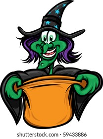 Halloween witch trick or treating