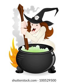 Halloween Witch Vector