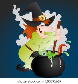 Halloween Witch Vector