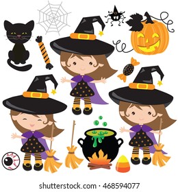 Halloween witch vector illustration