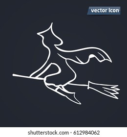 halloween witch vector illustration