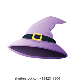 bruja de Halloween y sombrero de asistente para ilustración vectorial de celebración de feriados