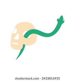 Halloween brujería y objetos mágicos, recursos de juego. Botella de poción, varita mágica, linterna, cráneo, vela, llave, caldero, sombrero libro de hechizos pergamino