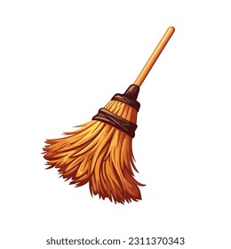 halloween witches broomstick vector symbol icon design. Beautiful illustration isolated on white background