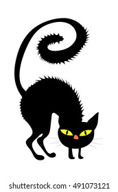halloween  witches cat vector symbol icon design. Beautiful illustration isolated on white background
