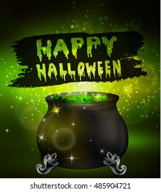 Halloween witches cauldron