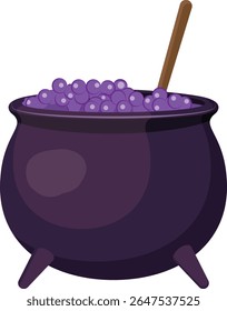 Caldeirão de bruxas de Halloween, caldeirão de bruxas de Bubbling, elemento de Halloween.