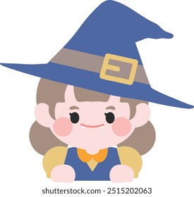 Halloween Wizard Children's Character Illustration