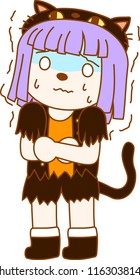 Halloween wolves cat girl 