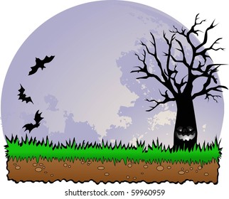 the Halloween wood vector designs