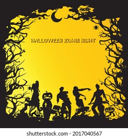 Halloween Zombi Night T Shirt Design
