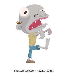 halloween zombie comic character icon