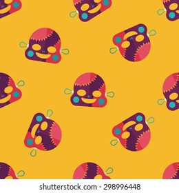 halloween zombie flat icon,eps10 seamless pattern background