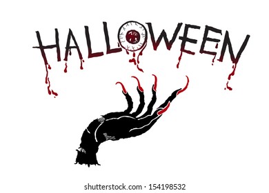 Halloween zombie hand