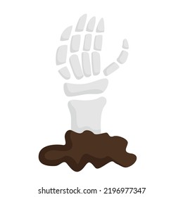 Halloween Zombie Hand Illustration Vector Clipart