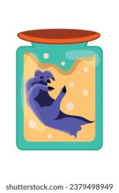 halloween zombie hand vector isolated