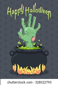 Halloween - Zombie hand from the Witches Cauldron 