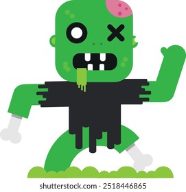 Halloween zombie icon is synonymous with the atmosphere of death on Halloween